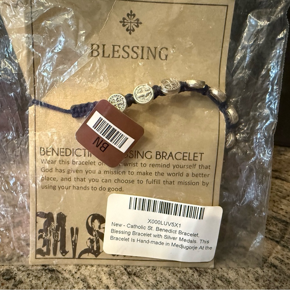 Benedict Blessing Bracelet with silver medals by “My Saint My Hero” BRAND NEW